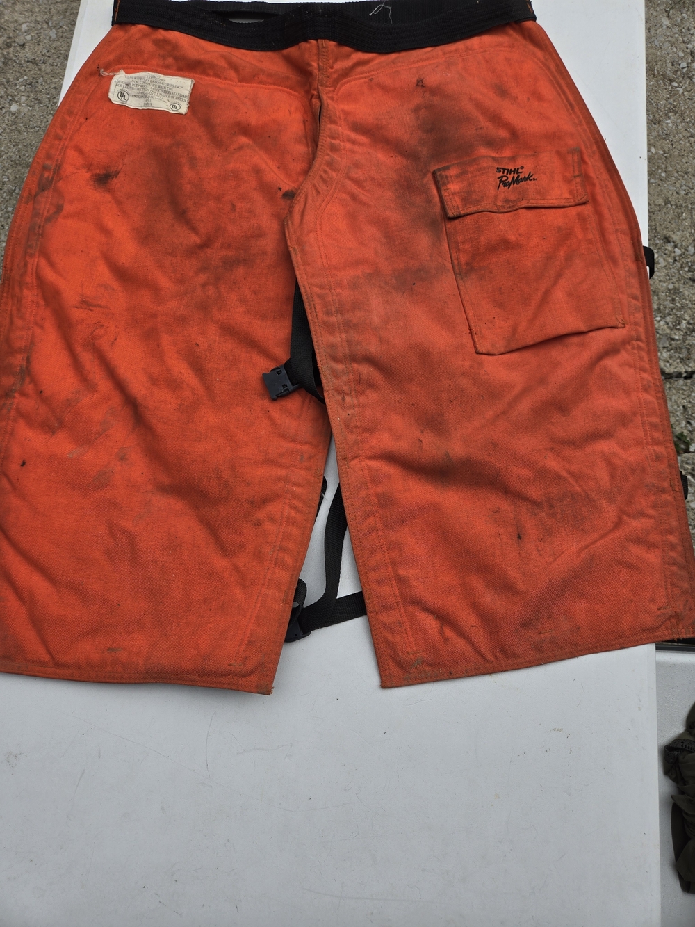 Orange Work Shorts - Men